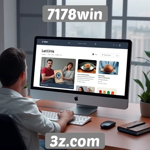 Interface e experiência do usuário no site 7178win